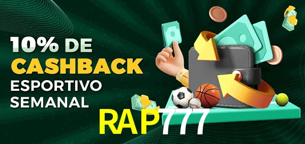 10% de bônus de cashback na RAP777